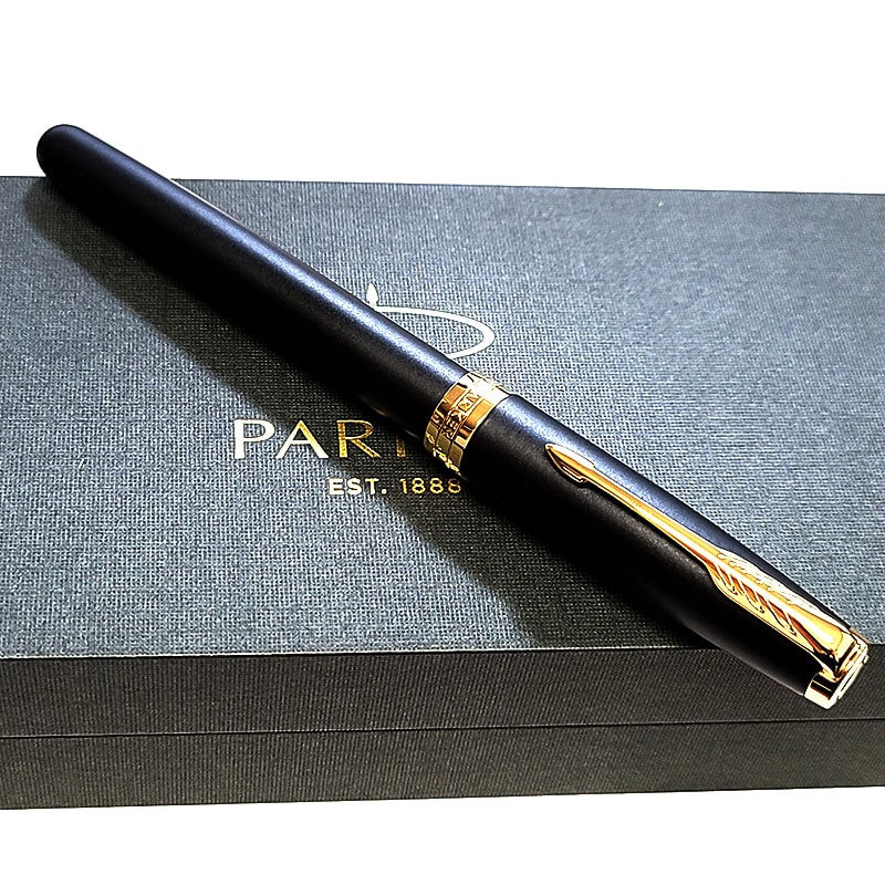 ソネット パーカー 万年筆 マットブラック ゴールド 美しい ブランド