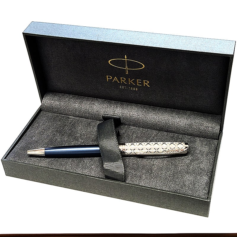 PARKER パーカー ボールペン ソネット プレミアム メタル＆ブルー ソネット ボールペン パーカー 美しい プレミアム メタル&ブルー