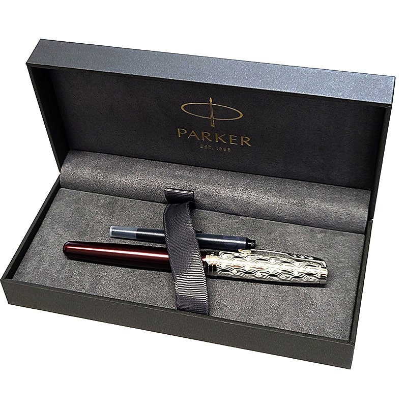Parker シルバー万年筆 パーカー ソネット plaque argent ソネット