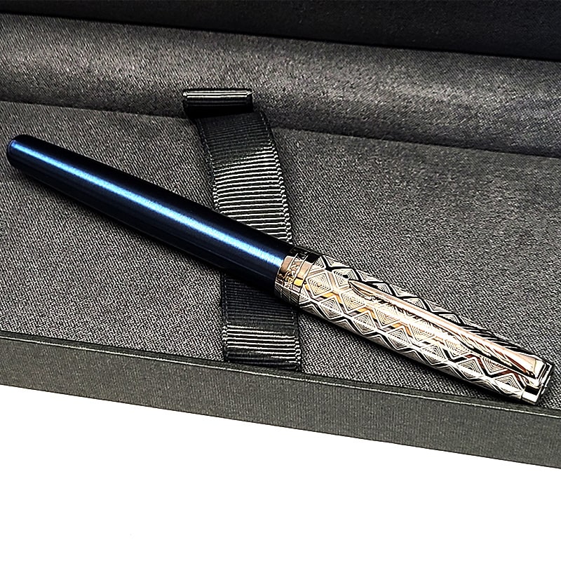 ソネット 万年筆 パーカー プレミアム メタル&ブルー 高級 ブランド