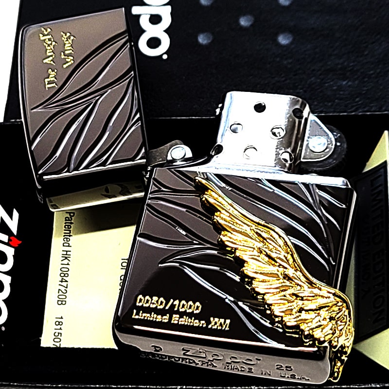 ZIPPO（ジッポー） ライター エンジェルウィング ブラックニッケル