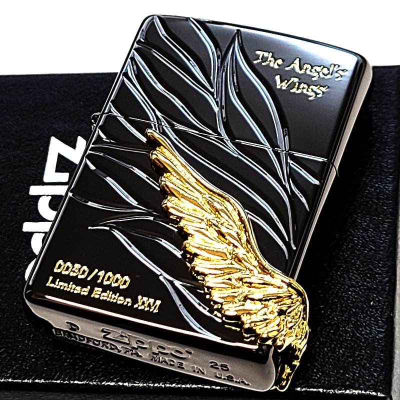 ZIPPO（ジッポー） ライター エンジェルウィング ブラックニッケル