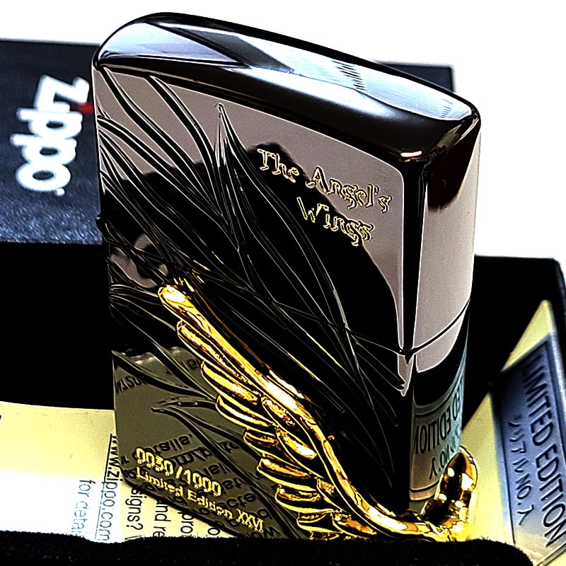 ZIPPO（ジッポー） ライター エンジェルウィング ブラックニッケル