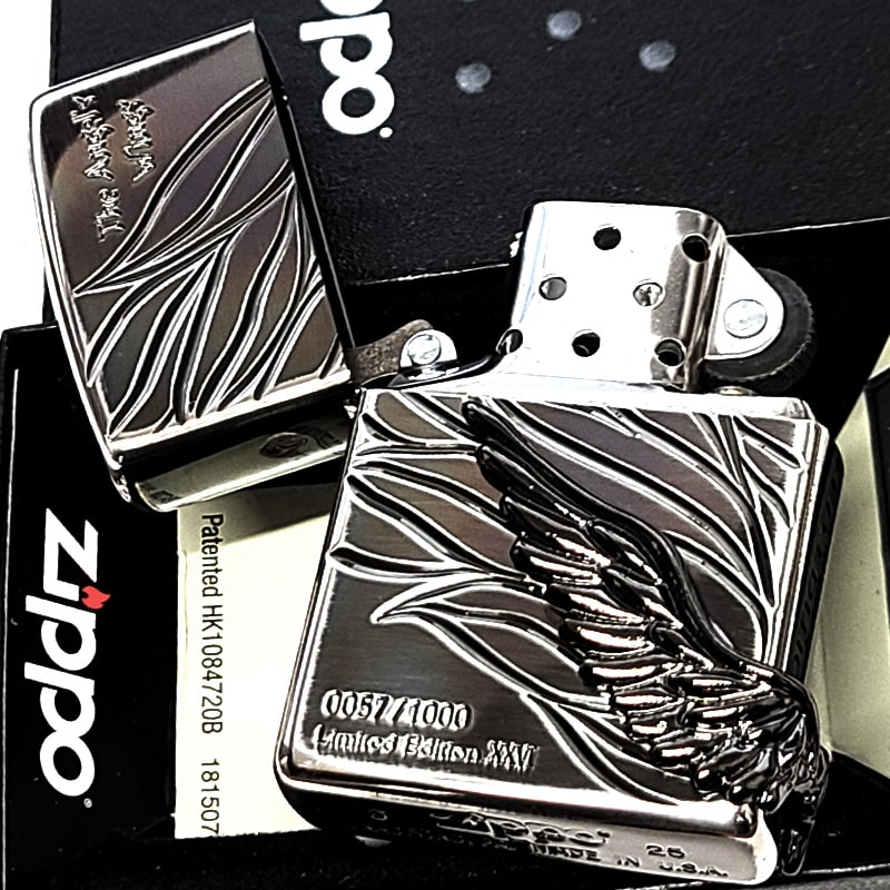 ZIPPO（ジッポー） 限定 エンジェルウィング 1000個生産 シルバー燻し