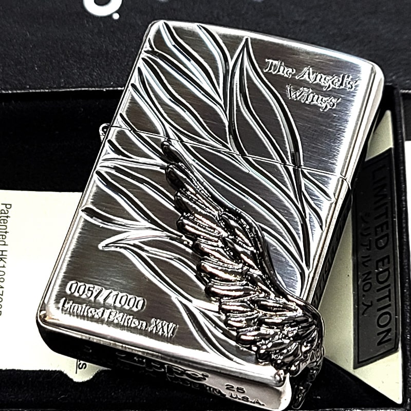 ZIPPO（ジッポー） 限定 エンジェルウィング 1000個生産 シルバー燻し