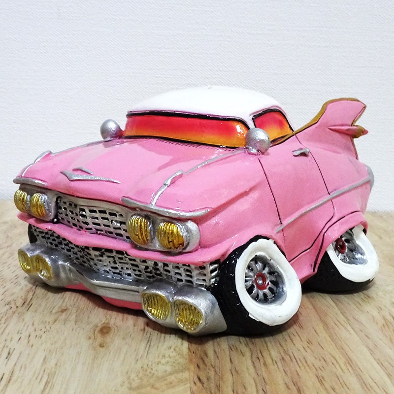 貯金箱 オールディーズ マネーバンク PINK CAR かっこいい