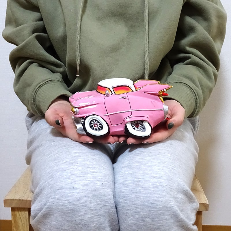 貯金箱 オールディーズ マネーバンク PINK CAR かっこいい おしゃれ