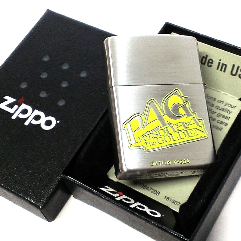 ジッポライター ゲーム ZIPPO ペルソナ4 ザ・ゴールデン シルバー 