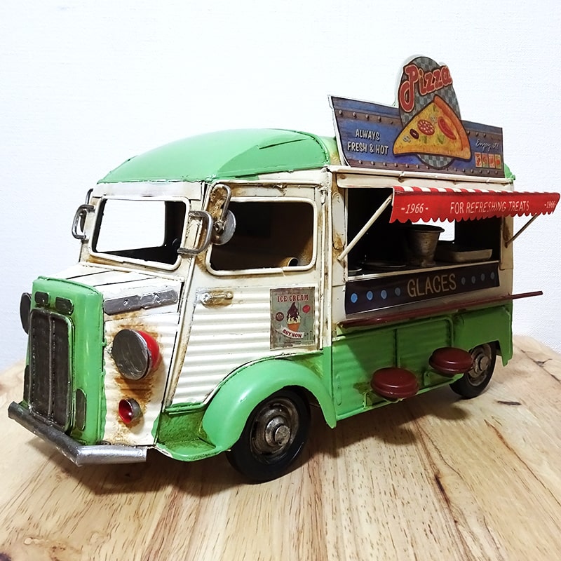 アメリカン レトロ ビンテージカー 車 ピザ屋 オブジェ 可愛い