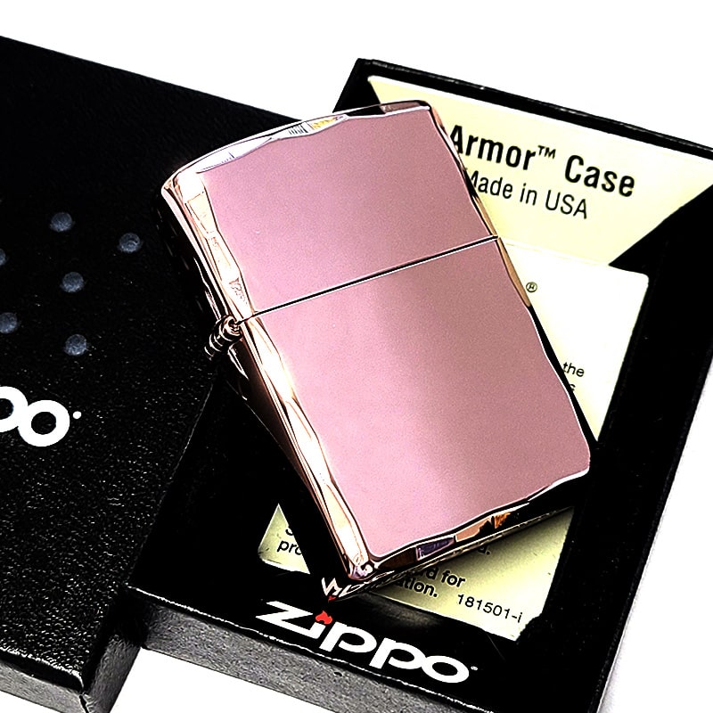 ZIPPO REGサイドビッグクロスピンクG 250-BCPG ZIPPO（ジッポー） ライター アーマー シャインレイ 鏡面イオンピンク
