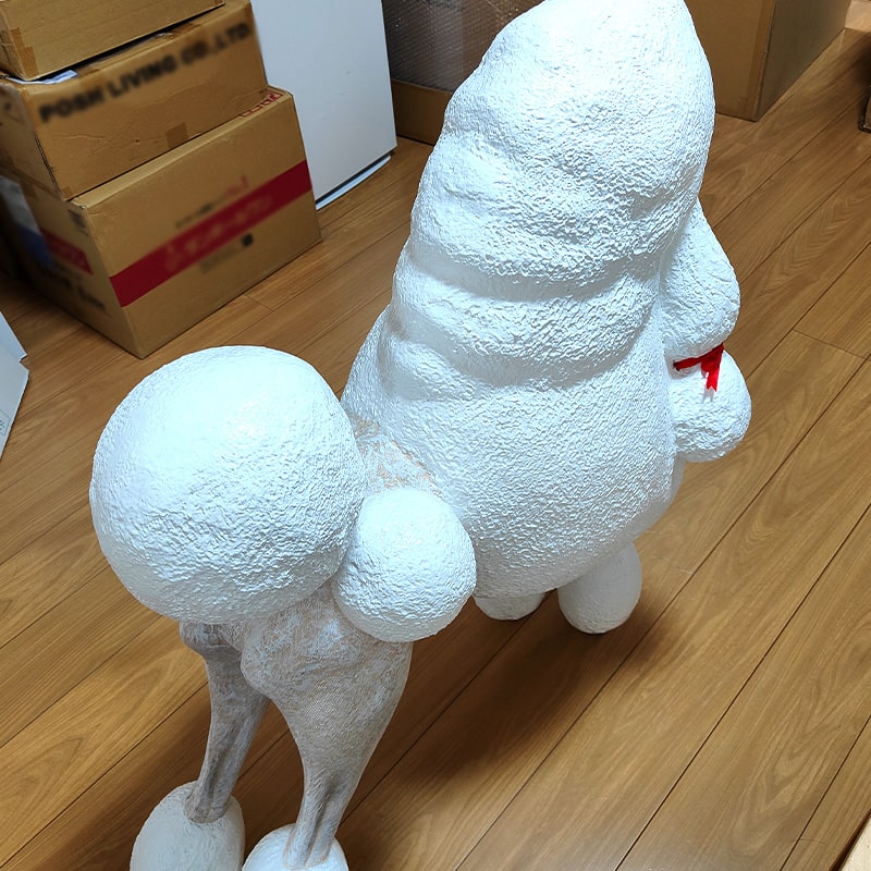 アンティーク　犬　ベッド付き　置物　フィギュア hayamipro_110121