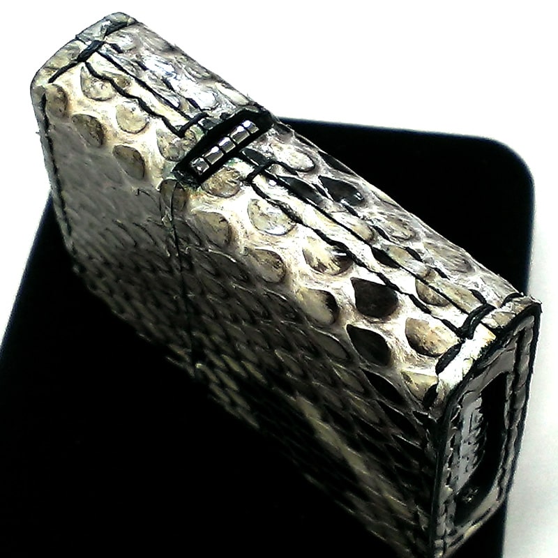 ZIPPO 限定50個生産 パイソン 本革巻き ハウライト 天然石 ジッポ 
