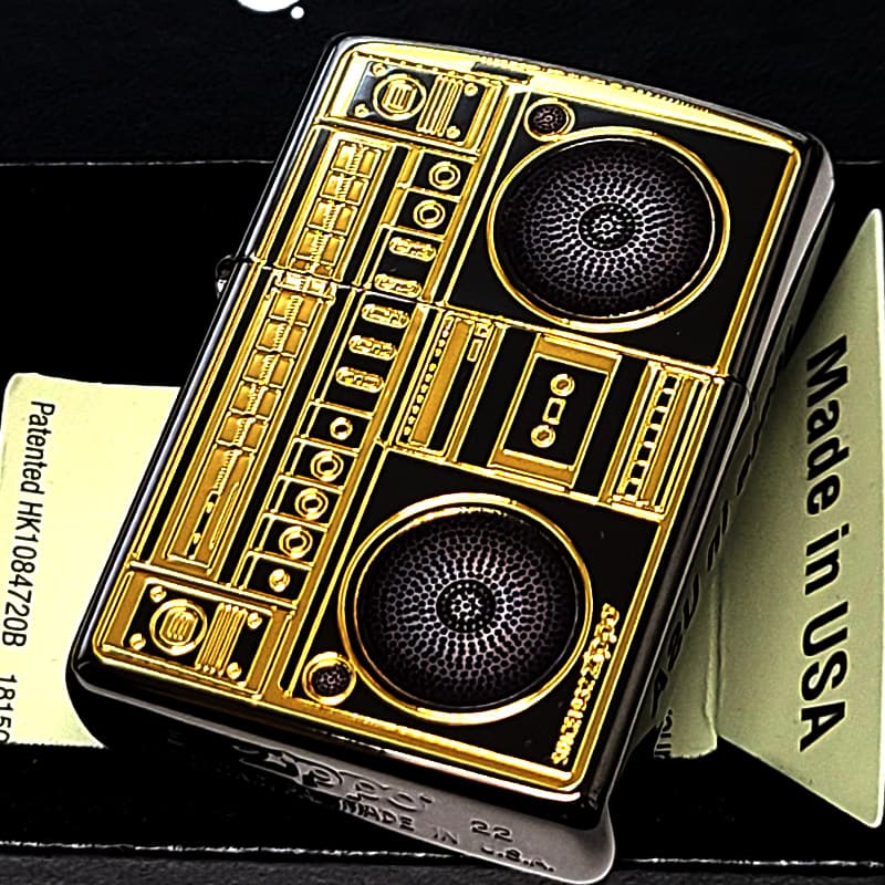 ZIPPO（ジッポー） ライター ラジカセ ゴールド ブラック 廃盤 絶版