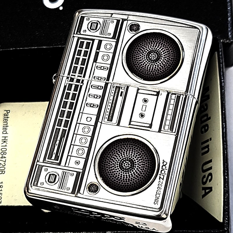 ZIPPO（ジッポー） ライター ラジカセ おしゃれ 音楽 ジッポ シルバー