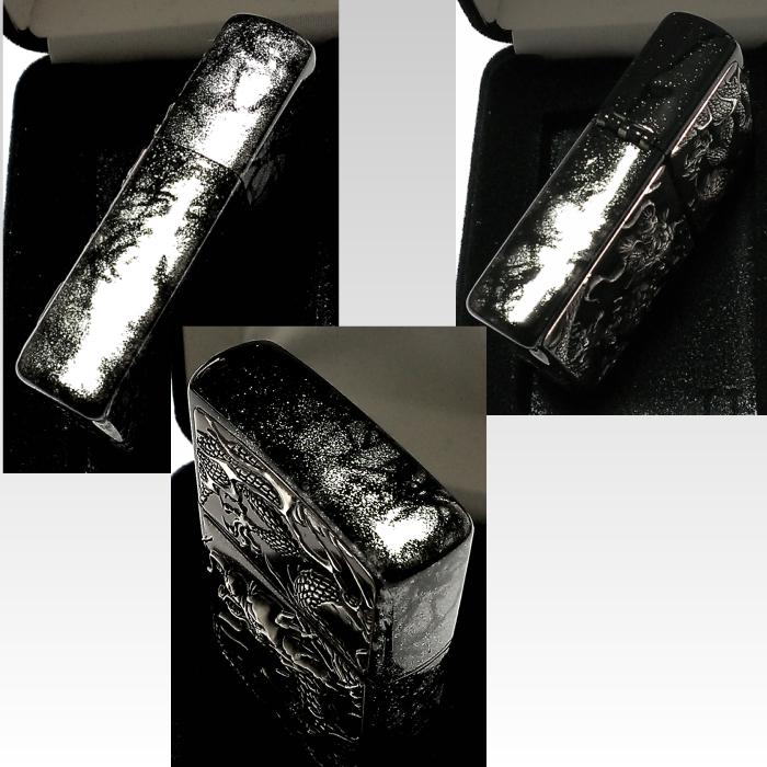 ZIPPO（ジッポー） かっこいい ライター ライズメタル 銀龍 亀甲 銀