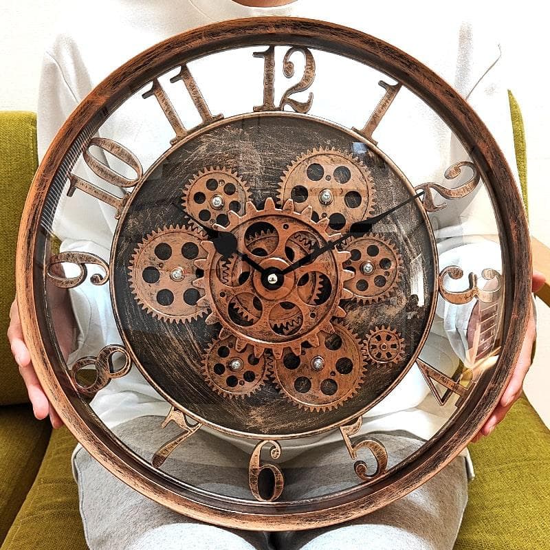 置き時計 クロック ゴールド ギアクロック ヴィンテージ rs979-brg1.jpg