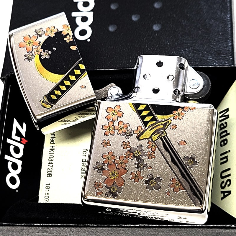 ZIPPO（ジッポー） 和柄 刀 ライター シルバー かっこいい 銀 日本