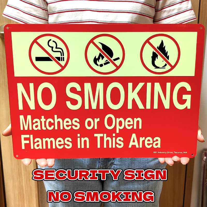 看板 禁煙 US SECURITY NO SMOKING サインボード セキュリティ