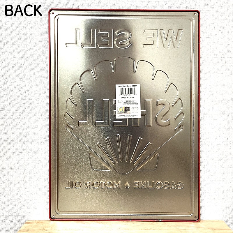 アメリカン レトロ ブリキ看板 シェル おしゃれ アンティーク エンボス