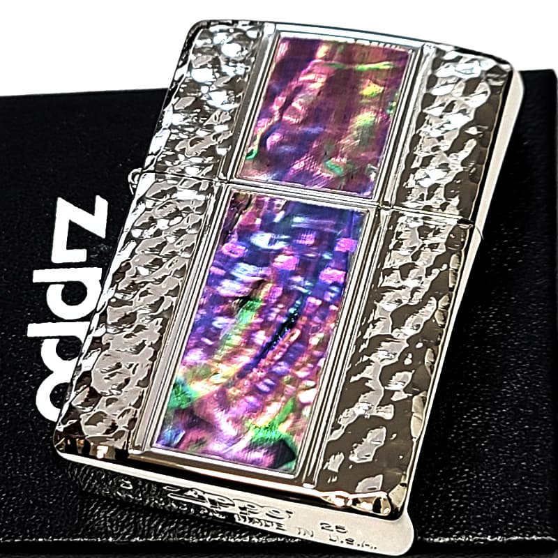 ZIPPO（ジッポー） ライター ハンマートーン ブルーシェル 天然貝