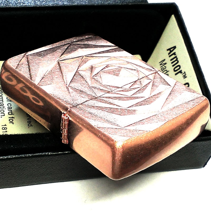 ZIPPO アーマー おしゃれ ローズ ジッポ ライター 薔薇 彫刻