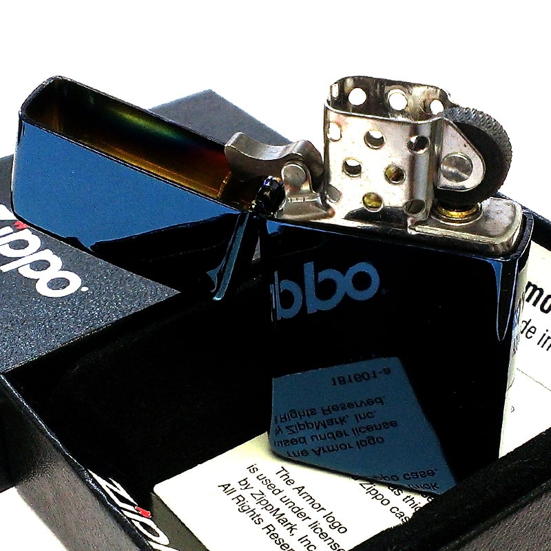 ZIPPO スリムアーマー 2010年製 フラットトップ ブルーチタン