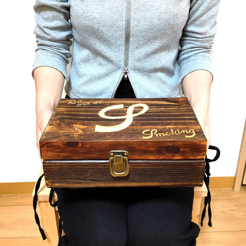 シガーボックス 木製 Smoking 喫煙具 ウッドボックス 葉巻 ブランド