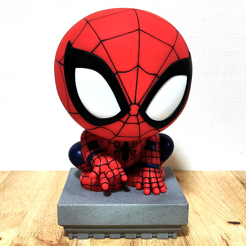 アメリカン レトロ 貯金箱 スパイダーマン クラウチング フィギュア