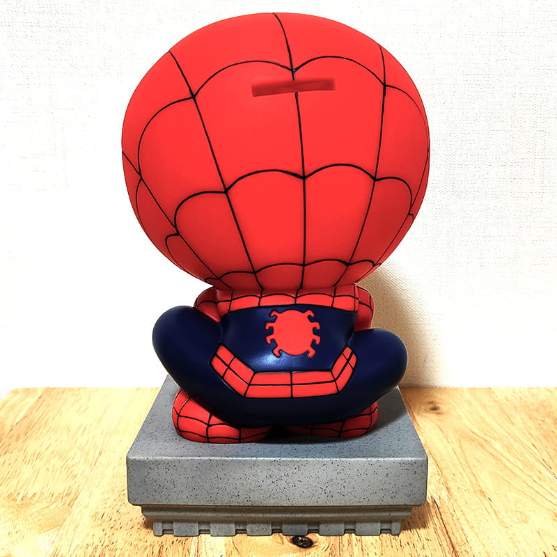 アメリカン レトロ 貯金箱 スパイダーマン クラウチング フィギュア