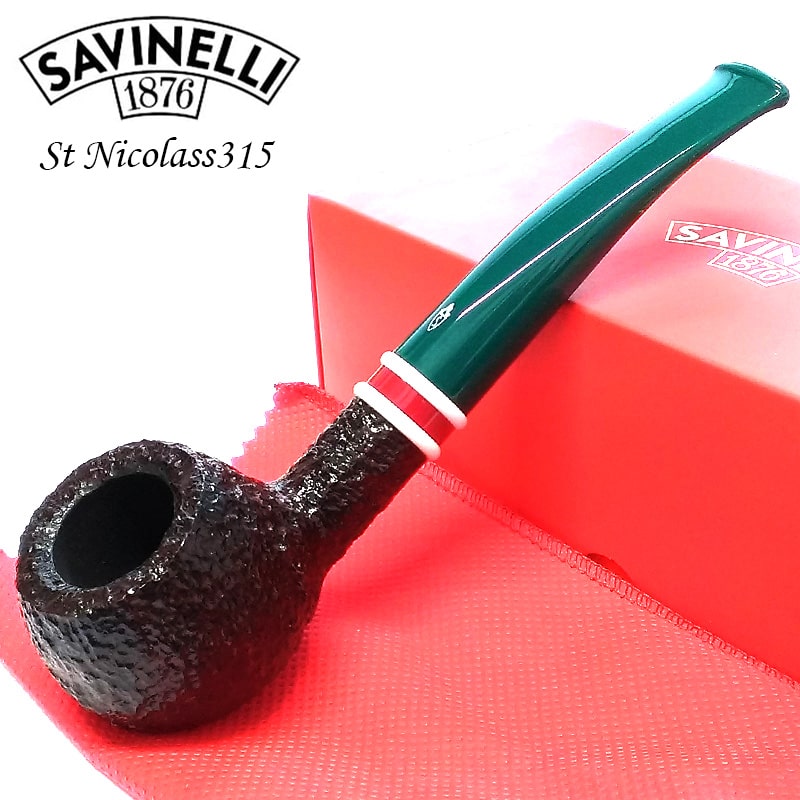 パイプ 喫煙具 サビネリ セント・ニコラス 315 SAVINELLI グリーン