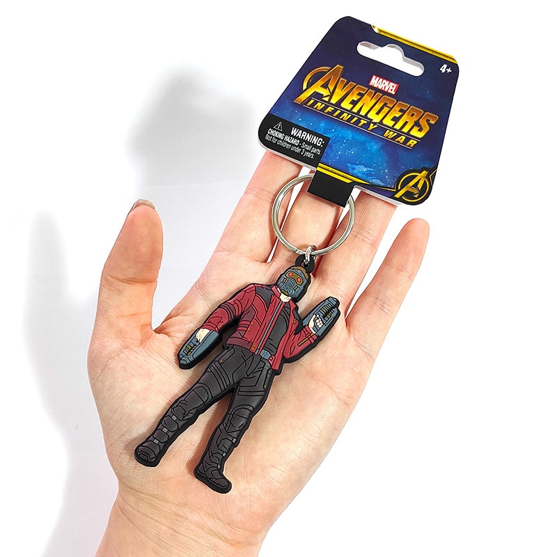 MARVEL STUDIOS キーホルダーセット MARVEL（マーベル） キーリング STARLOAD ラバーキーチェーン