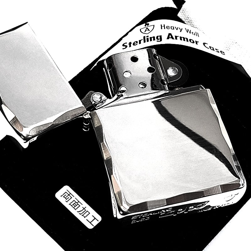 ZIPPO ライター 純銀 アーマー シャインレイ スターリング