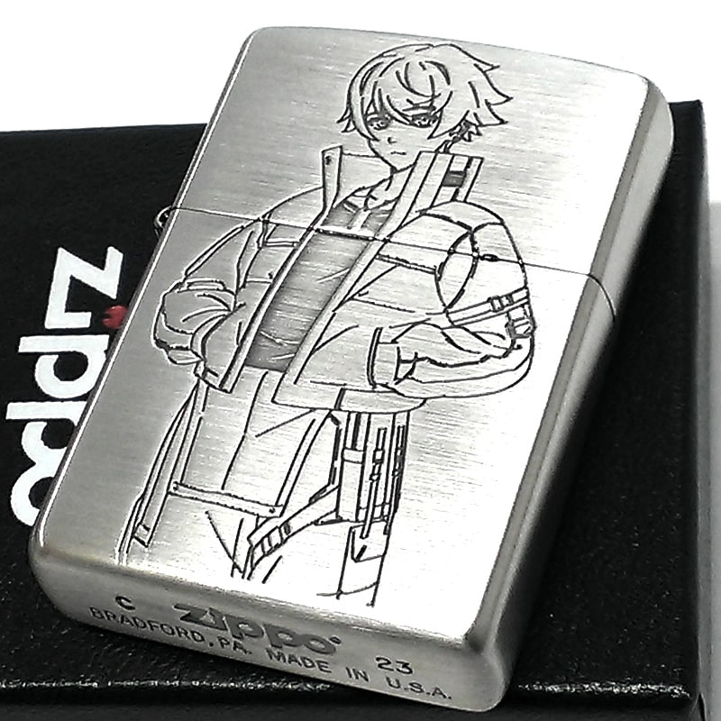 ZIPPO ライター アニメ SYNDUALITY Noir カナタ シンデュアリティ両面加工 ジッポ ロゴ キャラクター :SYNDUALITYNoir kanata:Zippoタバコケース喫煙具のハヤミ