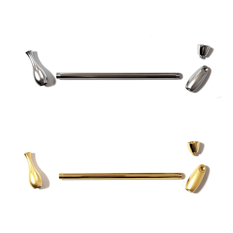 宝船煙管 喫煙具 きせる キセル TSUGE やや短め 金 分解可能