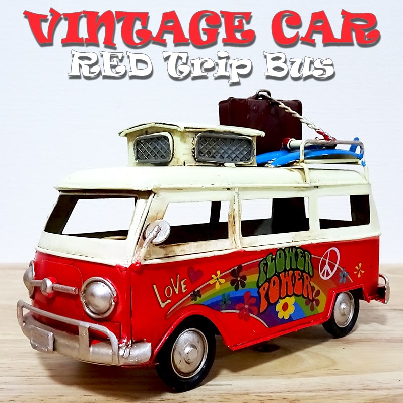 アメリカン レトロ ビンテージカー かわいい オブジェ RED Trip