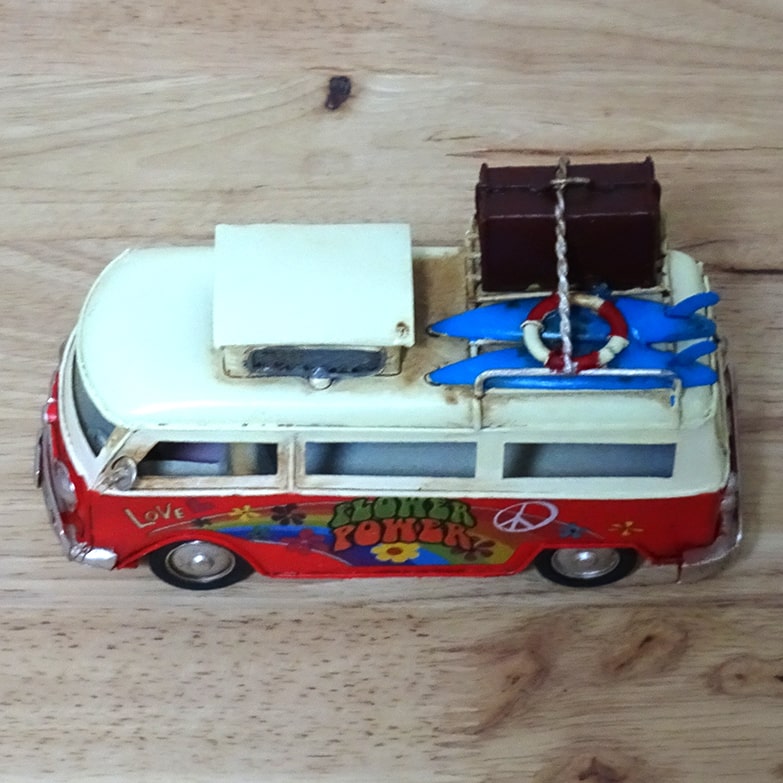 アメリカン レトロ ビンテージカー かわいい オブジェ RED Trip Bus