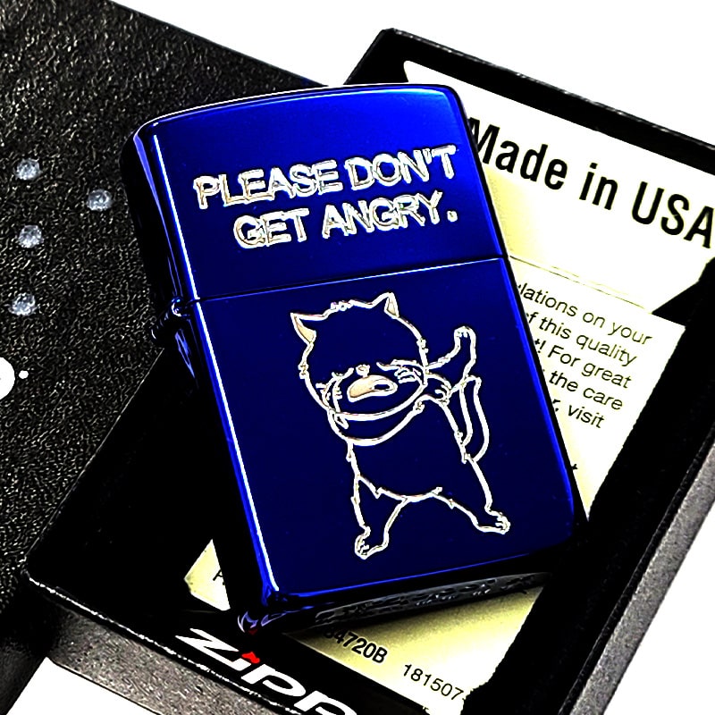 ZIPPO（ジッポー） ライター 涙猫 Tears Cat イオンブルー ジッポ 