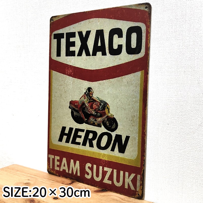 ビンテージ1991年製♠︎テキサコ★TEXACO★シャビー七宝製 アメリカン レトロ ブリキ看板 ティンサイン かっこいい テキサコ