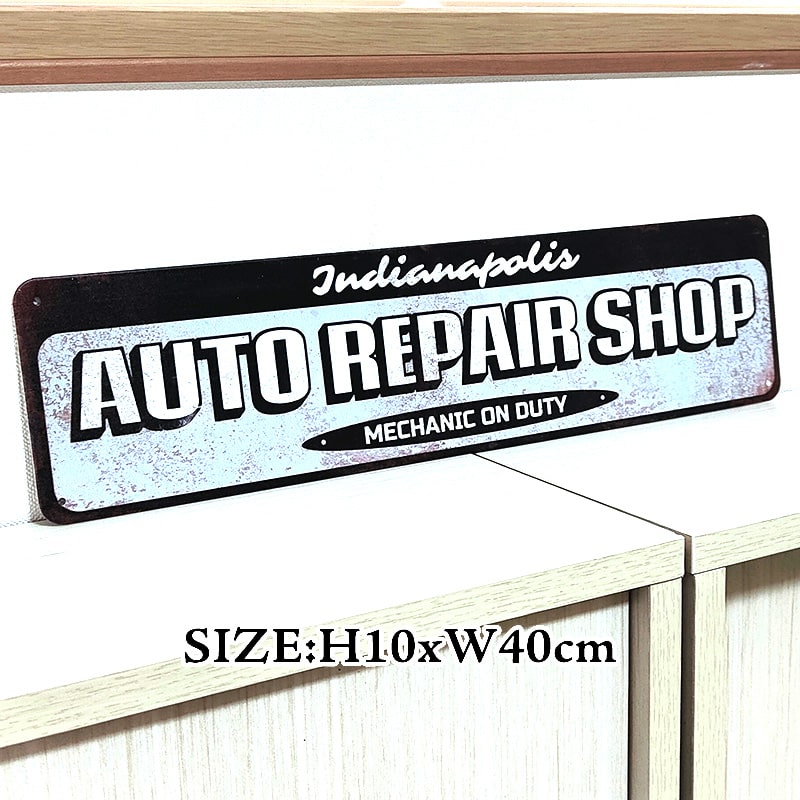 アメリカン レトロ ブリキ看板 ティンサイン ガレージ AUTO REPAIR