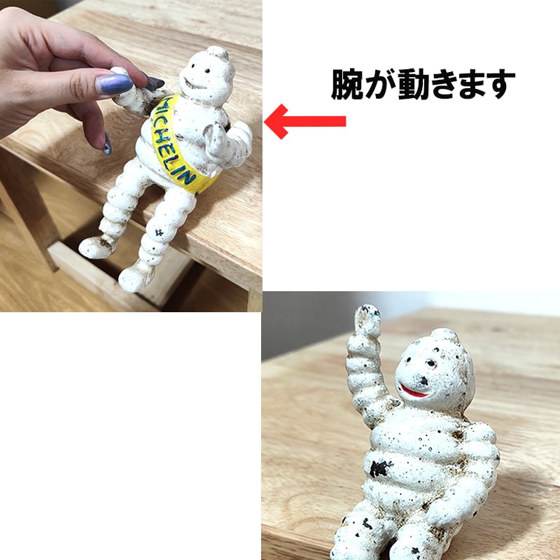 冬の感謝セール キャストアイアン 置物 バイク タイヤマン ヴィンテージ 特撮