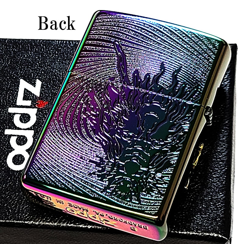 ZIPPO（ジッポー） 和柄 登龍門 昇鯉 竜 ジッポ ライター 両面加工 柄