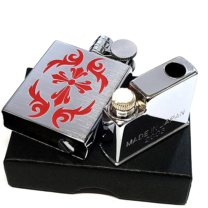 マーベラス 絶版 オイルライター タイプB 廃盤 トライバルクロス 銀