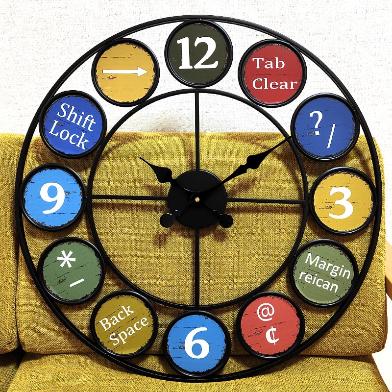 アメリカン レトロ 掛時計 大きい おしゃれ デコラティブウォール