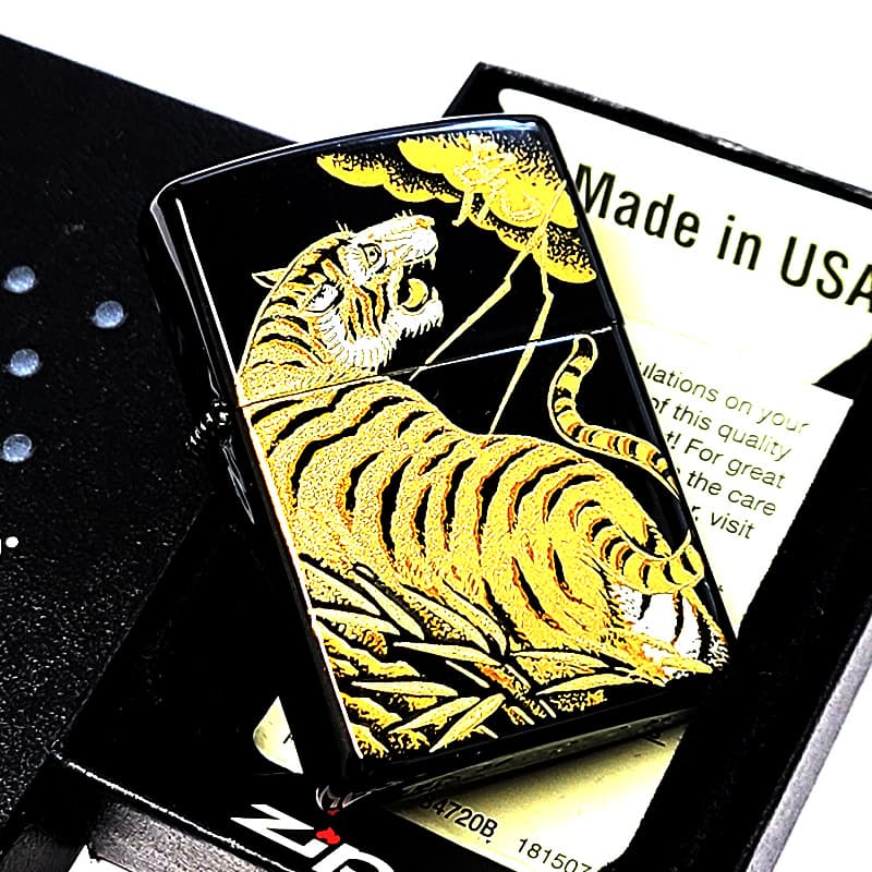 ジッポ　虎 ZIPPO（ジッポー） 本金蒔絵 虎 ジッポ ライター 和柄 かっこいい 漆