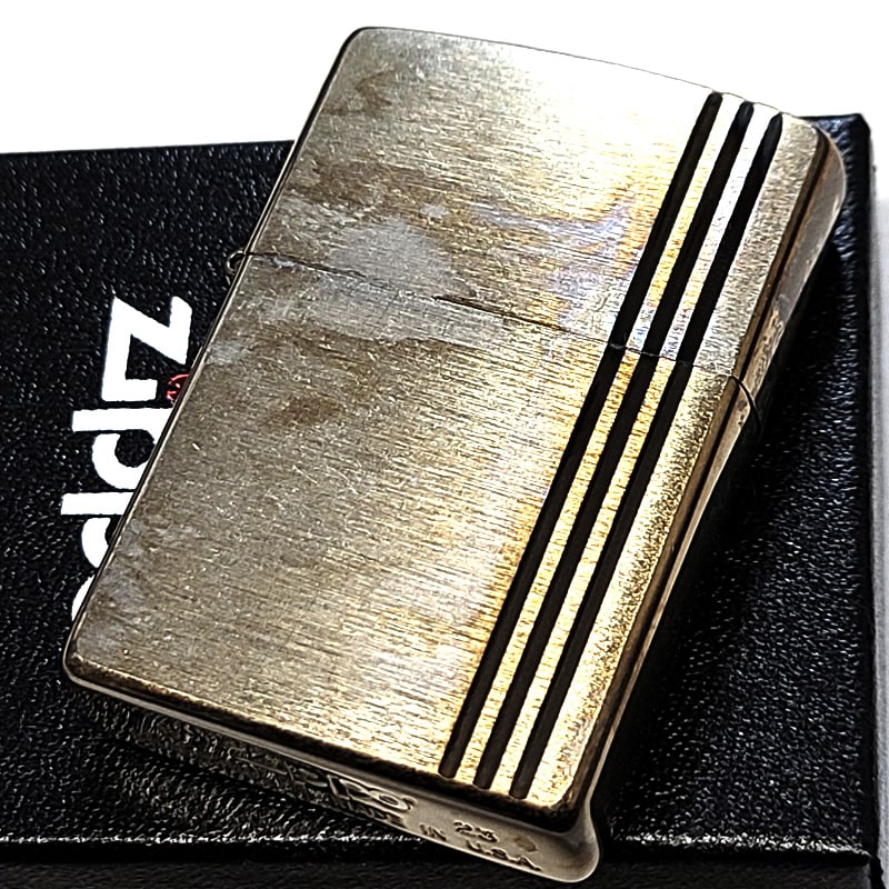 ZIPPO（ジッポー） ライター ユーズドフィニッシュ ストライプ