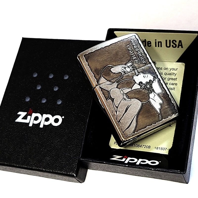 ZIPPO（ジッポー） ライター ウィンディ ビンテージ加工 ジッポ ロゴ