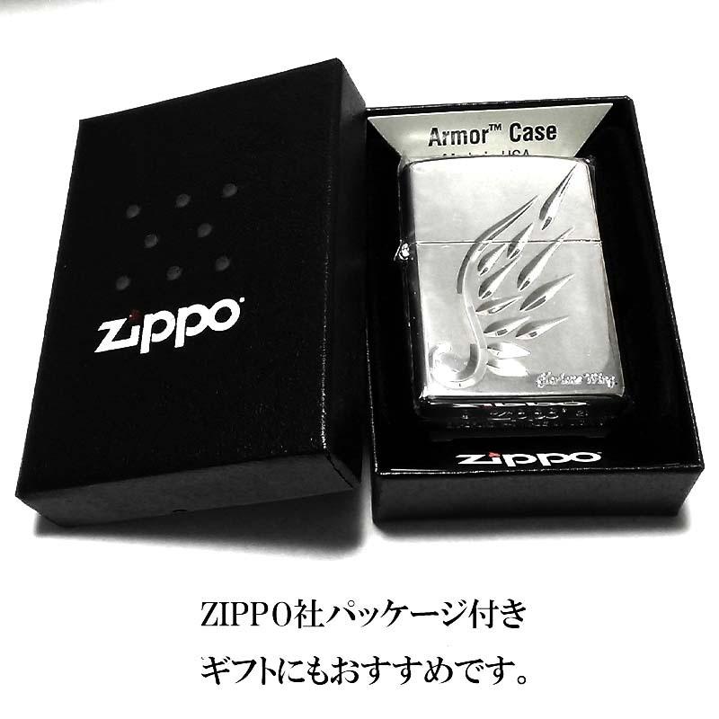 ZIPPO（ジッポー） ライター アーマー V-WING シルバー ジッポ 天使の