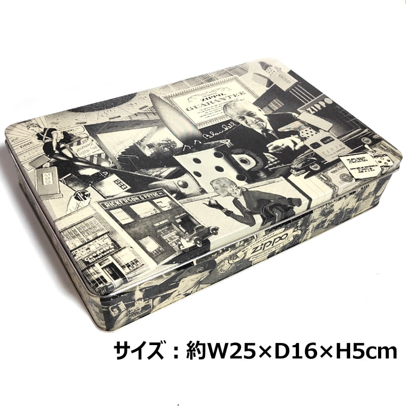 Zippo アメリカンクラシック ベルト・ライター・ケース 缶入りセット アメリカン レトロ ZIPPOライター コレクションケース ティンケース