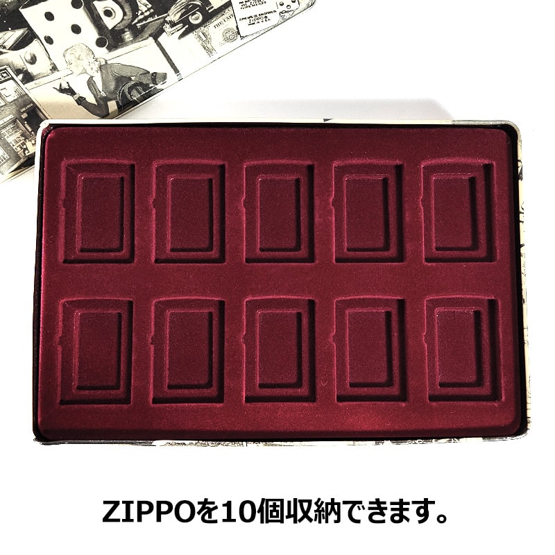 アメリカン レトロ ZIPPOライター コレクションケース ティンケース