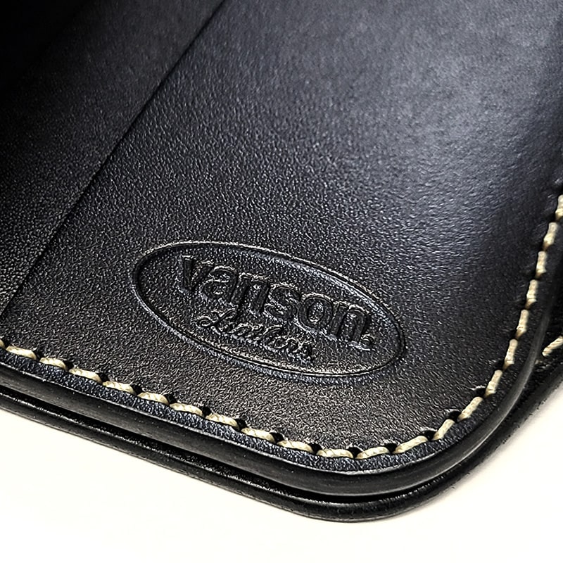 VANSON 財布 バンソン かっこいい 本革製 ブラック ショート